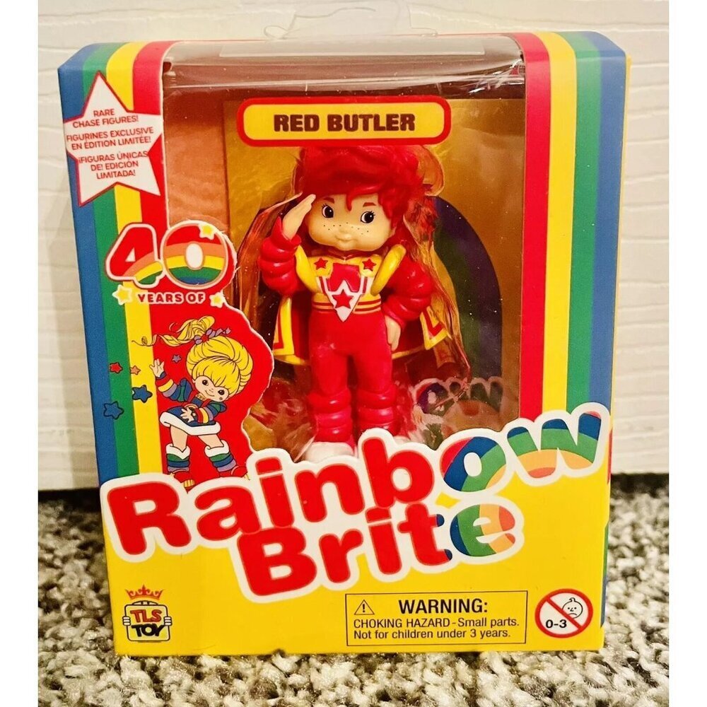 Rainbow Brite The Loyal Subjects CheeBee 2.5" Character Red Butler 40th Chase